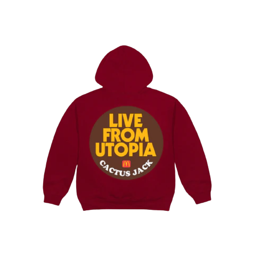 Travis Scott x McDonald s Live From Utopia Sticker Hoodie